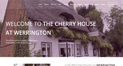 Desktop Screenshot of cherryhouserestaurant.co.uk